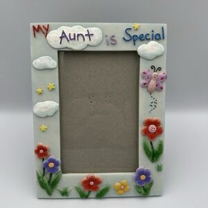 Vintage My Aunt Is Special Picture Frame Floral‎ 3D Russ